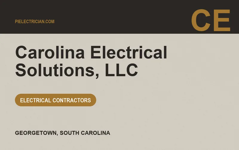CAROLINA ELECTRICAL SOLUTIONS, LLC in Georgetown, South Carolina