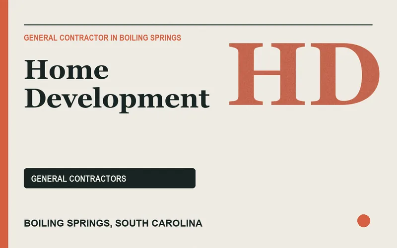 Home Development in Boiling Springs, South Carolina