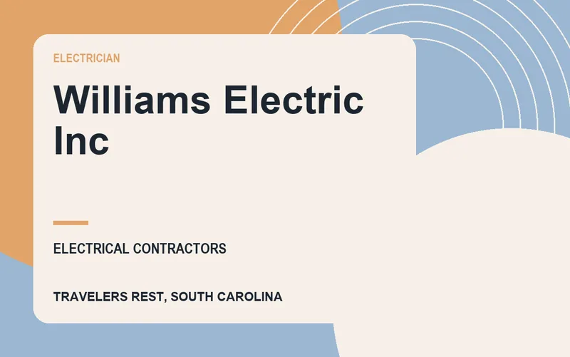 Williams Electric Inc in Travelers Rest, South Carolina