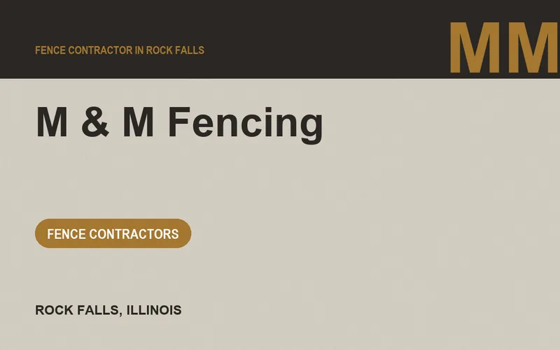 M & M Fencing in Rock Falls, Illinois