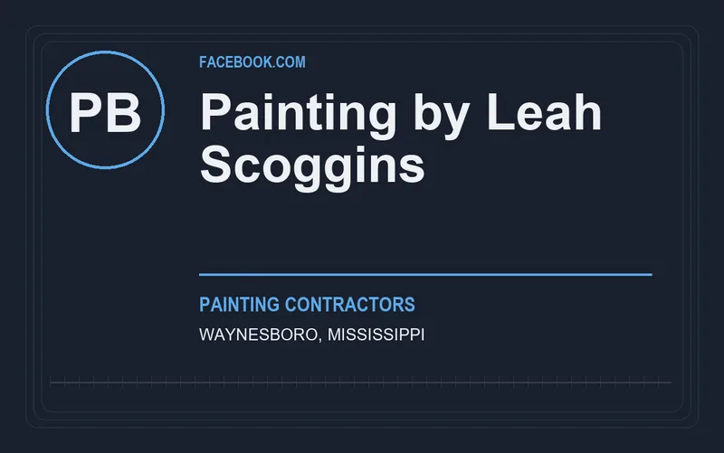 Painting by Leah Scoggins in Waynesboro, Mississippi