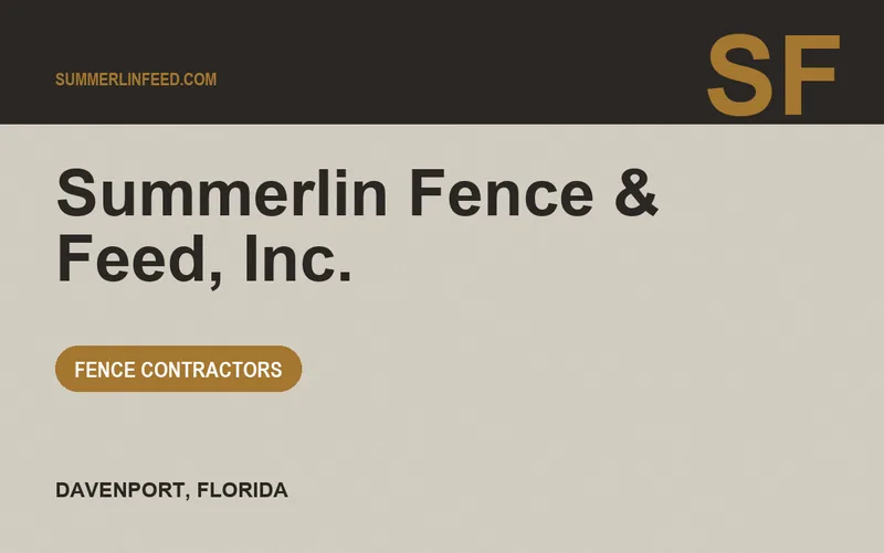 Summerlin Fence & Feed, Inc. in Davenport, Florida