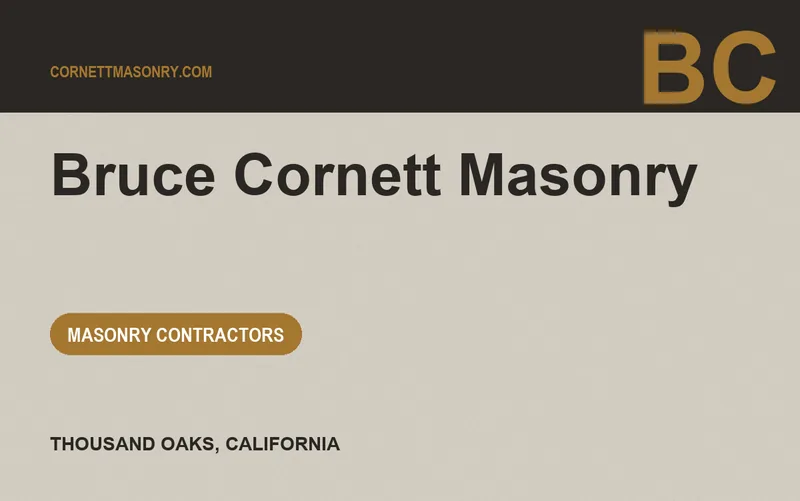 Bruce Cornett Masonry in Thousand Oaks, California