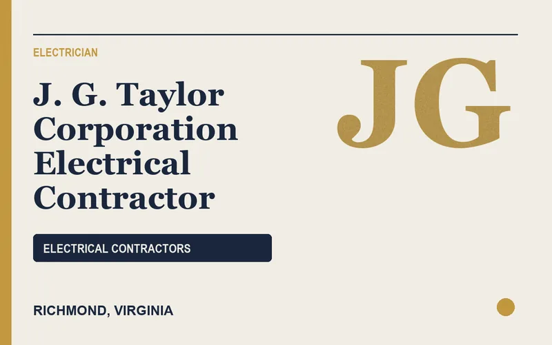 J. G. Taylor Corporation Electrical Contractor in Richmond, Virginia