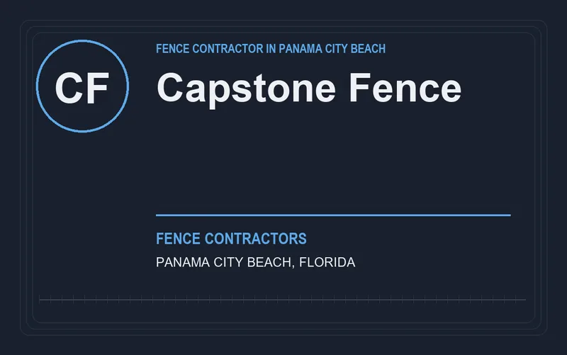 Capstone Fence in Panama City Beach, Florida