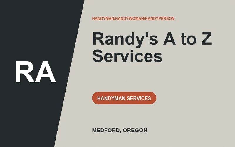 Randy's A to Z Services in Medford, Oregon