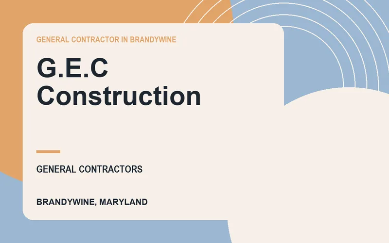 G.E.C Construction in Brandywine, Maryland