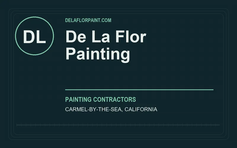De La Flor Painting in Carmel-By-The-Sea, California
