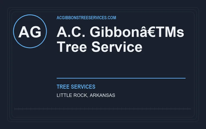 A.C. Gibbonâ€TMs Tree Service in Little Rock, Arkansas