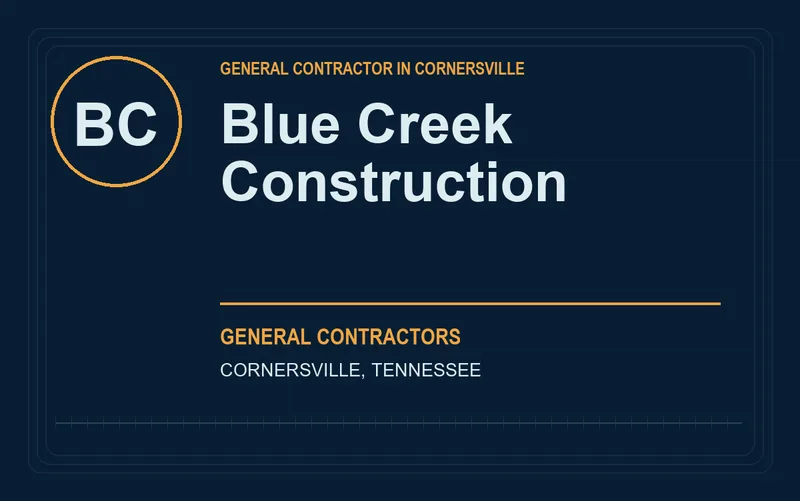 Blue Creek Construction in Cornersville, Tennessee