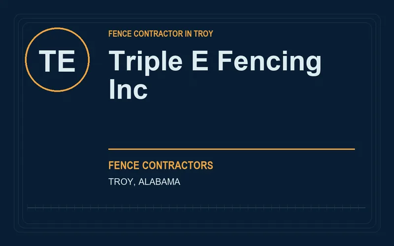 Triple E Fencing Inc in Troy, Alabama