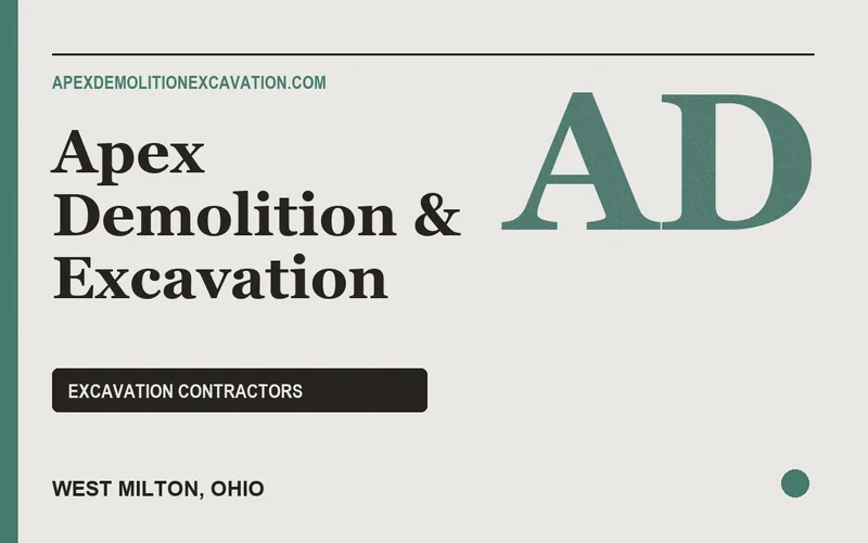 Apex Demolition & Excavation in West Milton, Ohio