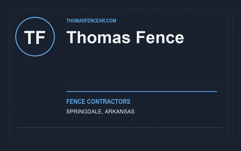 Thomas Fence in Springdale, Arkansas