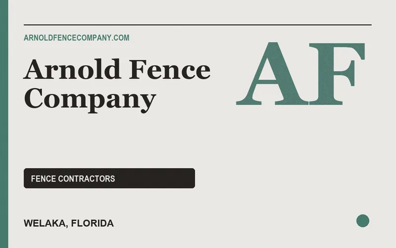 Arnold Fence Company in Welaka, Florida