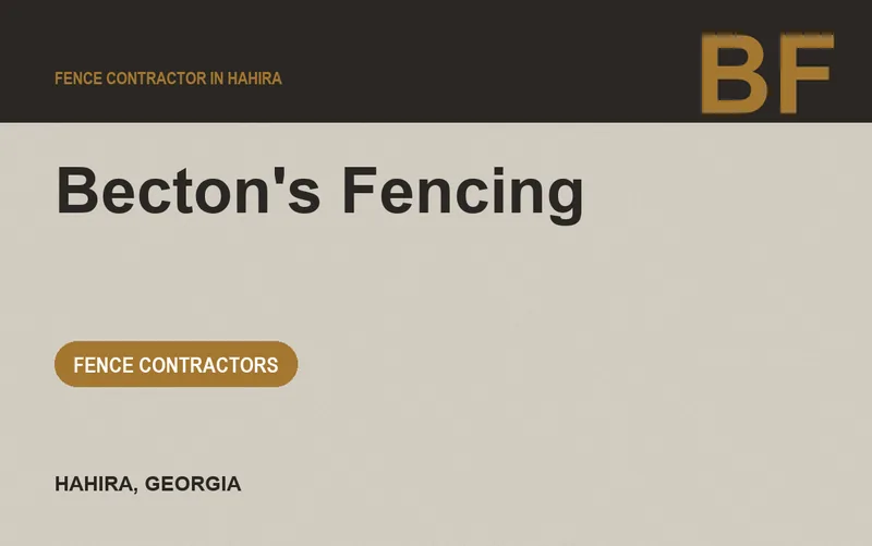 Becton's Fencing in Hahira, Georgia