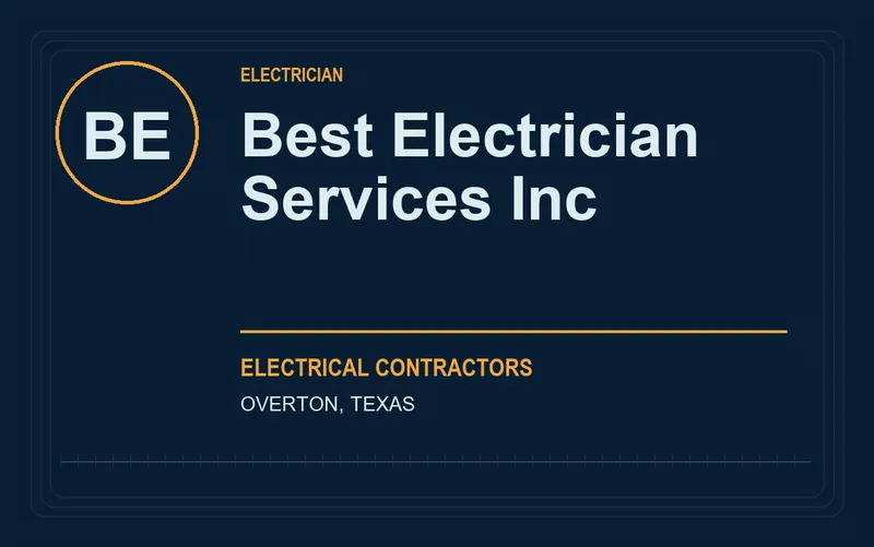 Best Electrician Services Inc in Overton, Texas