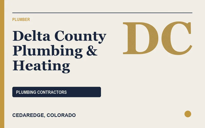 Delta County Plumbing & Heating in Cedaredge, Colorado