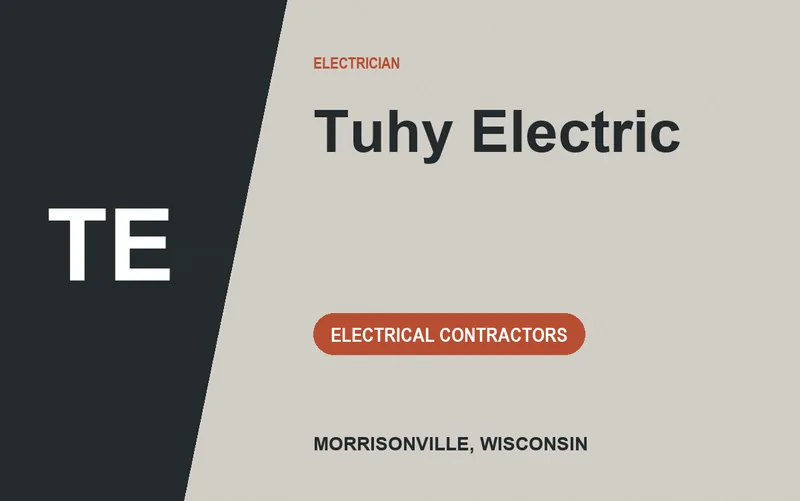 Tuhy Electric in Morrisonville, Wisconsin