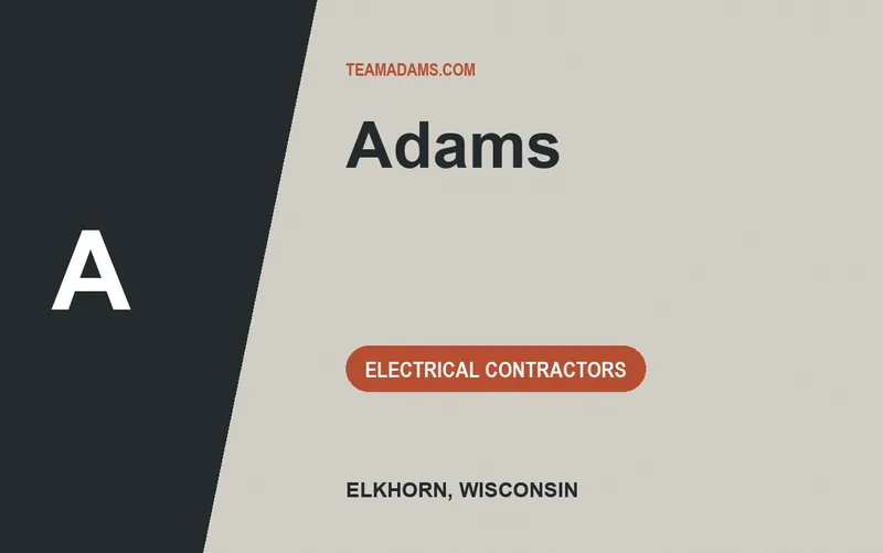 Adams in Elkhorn, Wisconsin