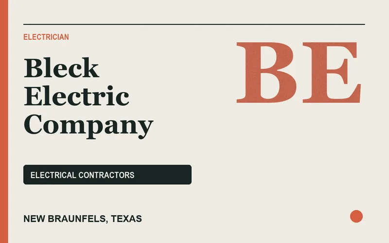 Bleck Electric Company in New Braunfels, Texas