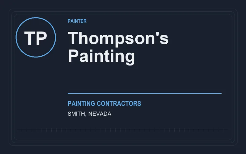 Thompson's Painting in Smith, Nevada
