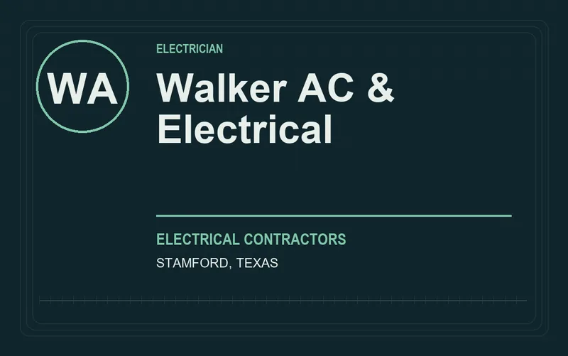Walker AC & Electrical in Stamford, Texas