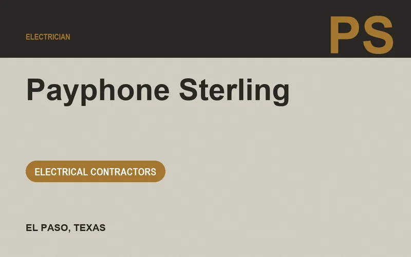 Payphone Sterling in El Paso, Texas