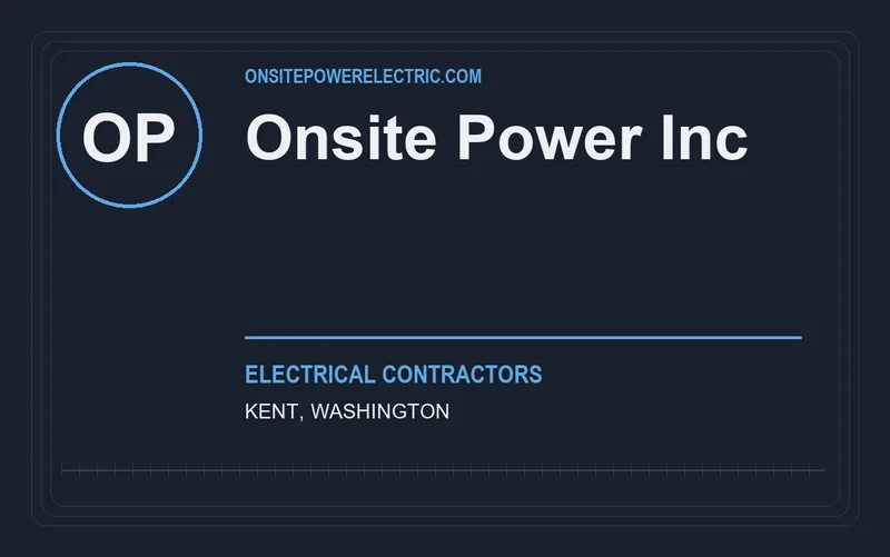 Onsite Power Inc in Kent, Washington