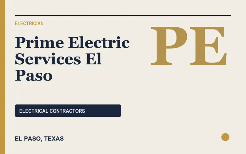 Prime Electric Services El Paso in El Paso, Texas
