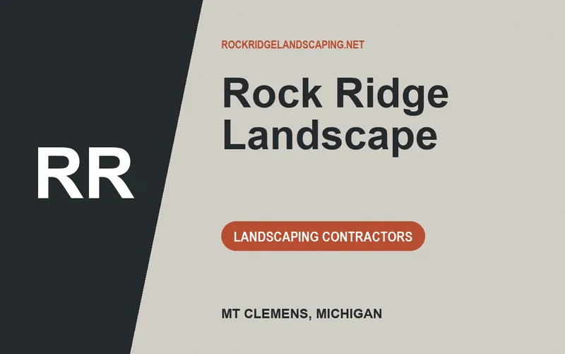 Rock Ridge Landscape in Mt Clemens, Michigan