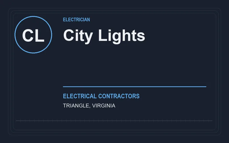 City Lights in Triangle, Virginia