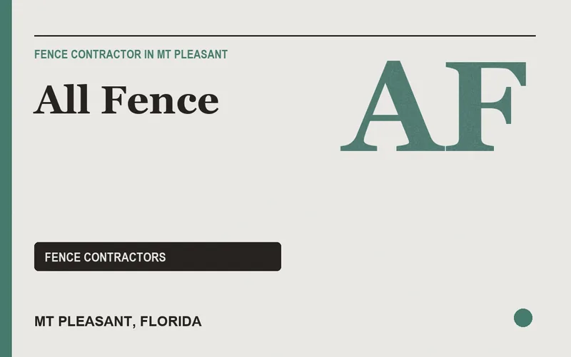 All Fence in Mt Pleasant, Florida