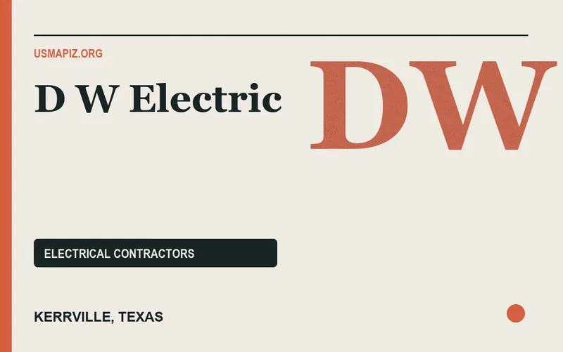 D W Electric in Kerrville, Texas