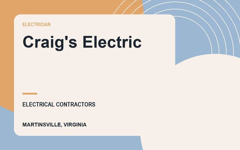 Craig's Electric in Martinsville, Virginia