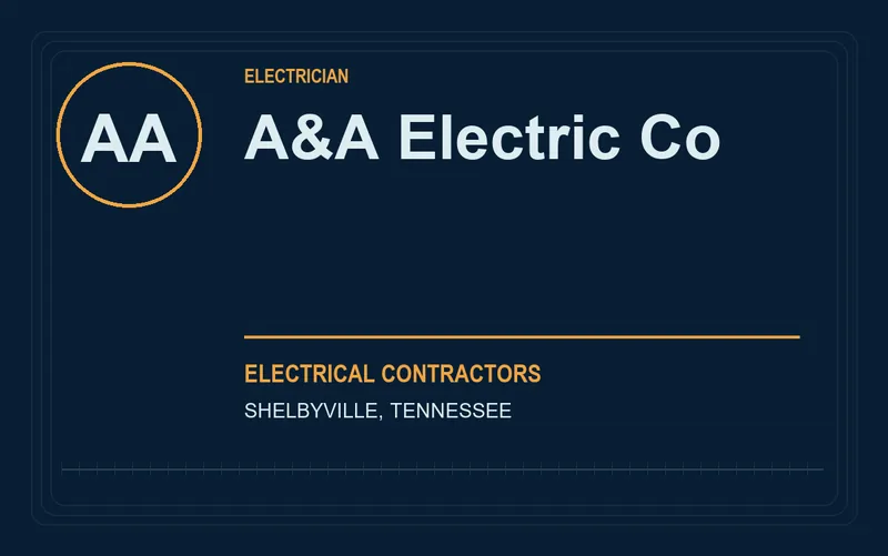 A&A ELECTRIC CO in Shelbyville, Tennessee