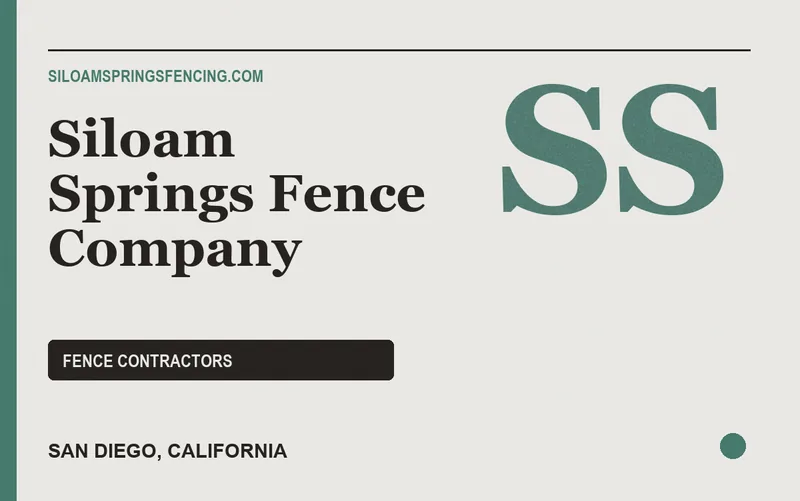 Siloam Springs Fence Company in San Diego, California