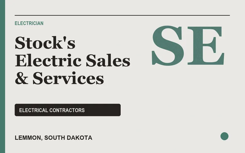 Stock's Electric Sales & Services in Lemmon, South Dakota