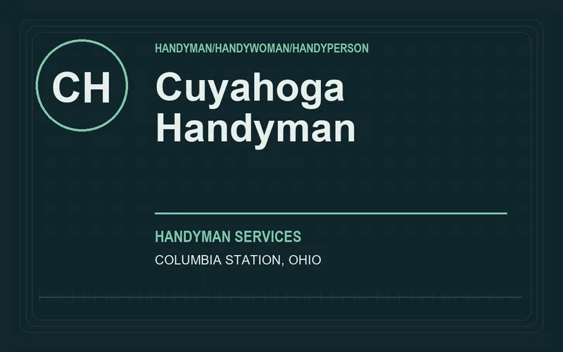 Cuyahoga Handyman in Columbia Station, Ohio