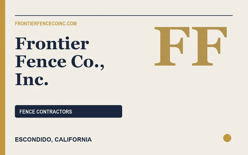 Frontier Fence Co., Inc. in Escondido, California