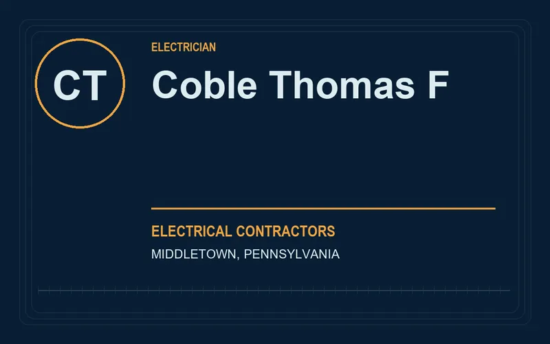 Coble Thomas F in Middletown, Pennsylvania