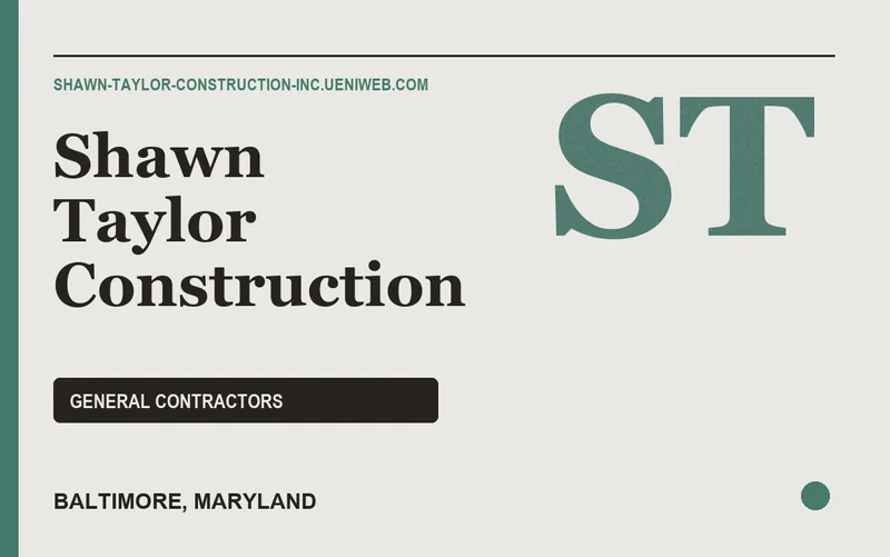 Shawn Taylor Construction in Baltimore, Maryland