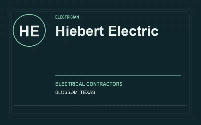 Hiebert Electric in Blossom, Texas