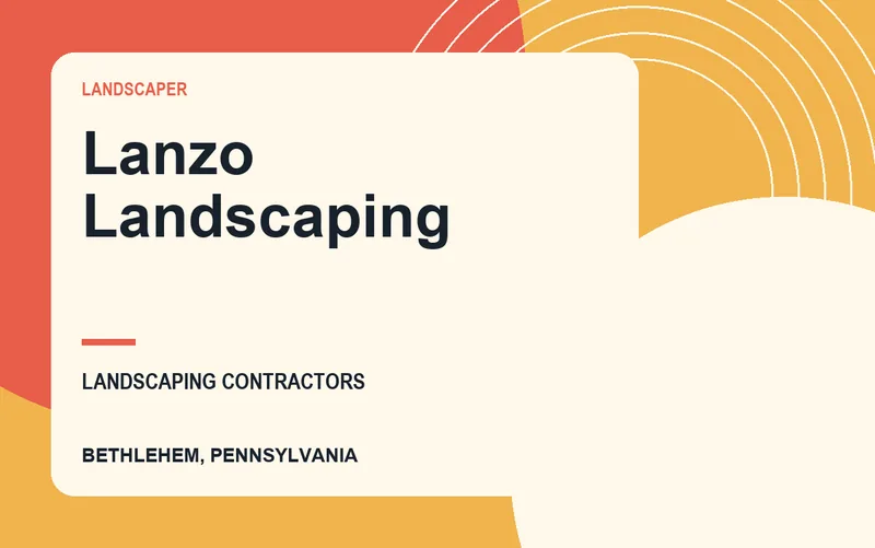 Lanzo Landscaping in Bethlehem, Pennsylvania