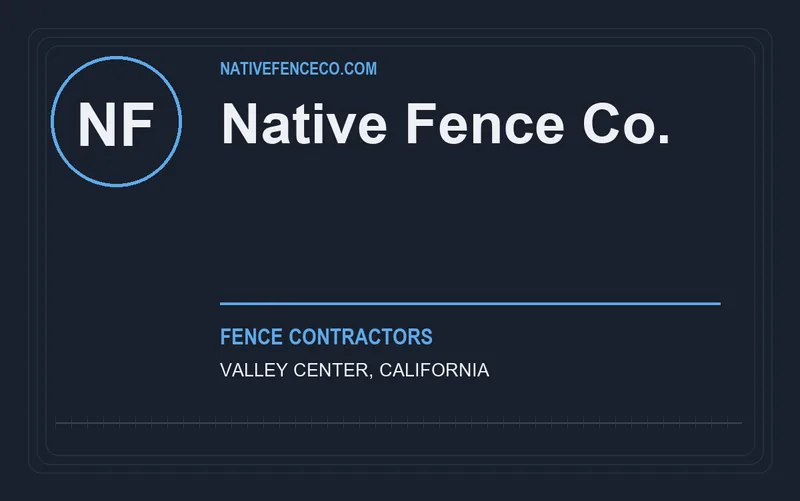 Native Fence Co. in Valley Center, California