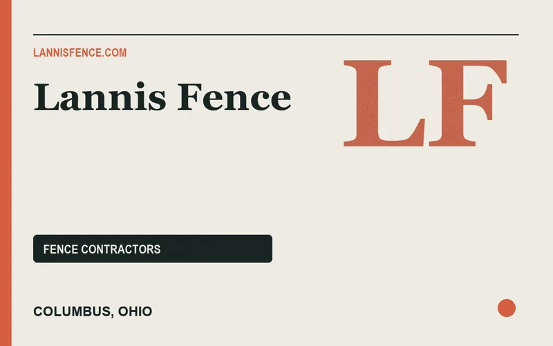Lannis Fence in Columbus, Ohio
