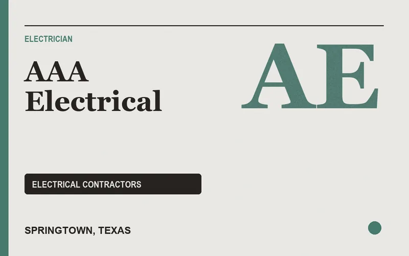 AAA Electrical in Springtown, Texas