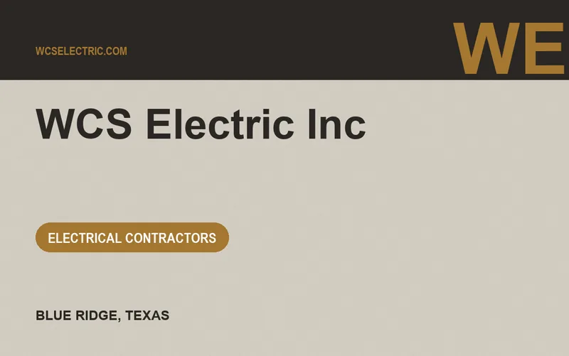 WCS Electric Inc in Blue Ridge, Texas