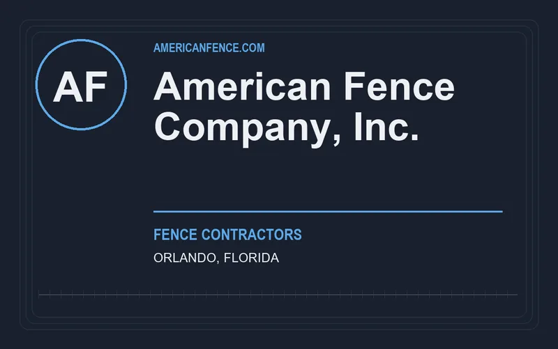 American Fence Company, Inc. in Orlando, Florida