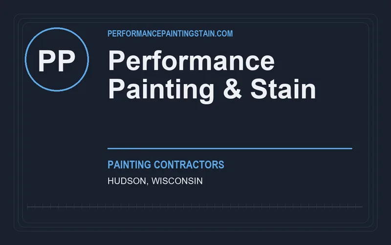 Performance Painting & Stain in Hudson, Wisconsin