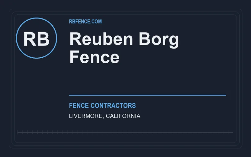 Reuben Borg Fence in Livermore, California